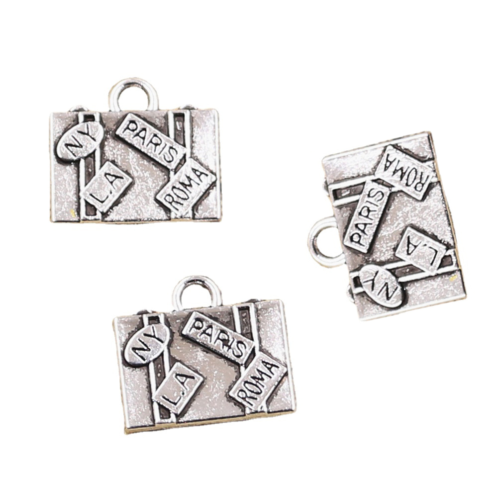 Jewelry Making New York - 10 adet Charms seyahat çantaları New