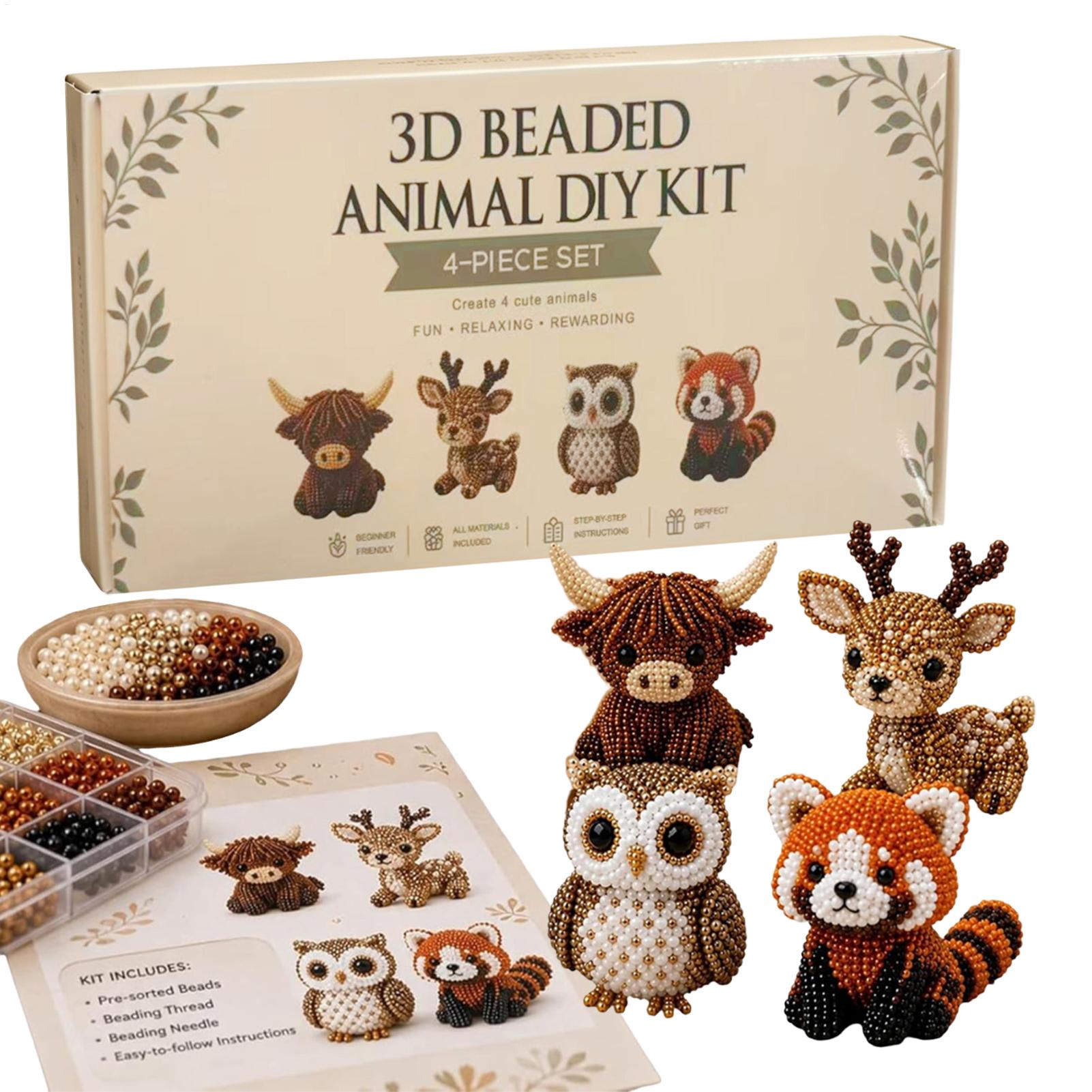 Jewelry Making Kits For Kids - DIY 3D Boncuklu Hayvan Seti El