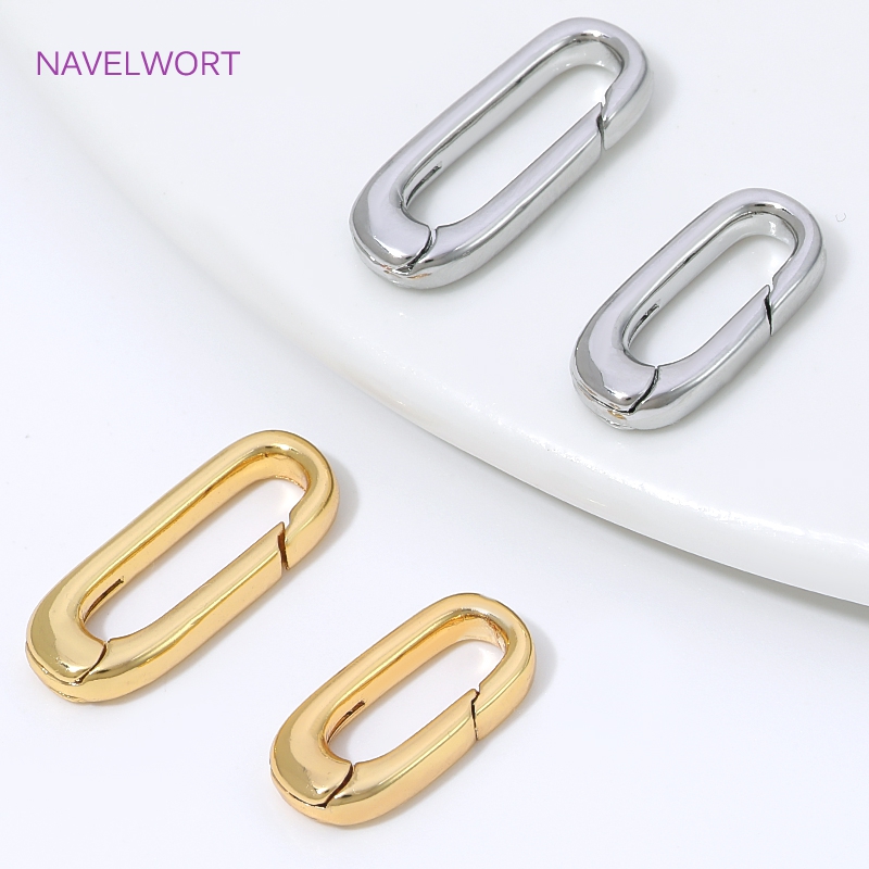 Jewelry Making Essentials - 1/2/4 adet 18K altın kaplama Oval