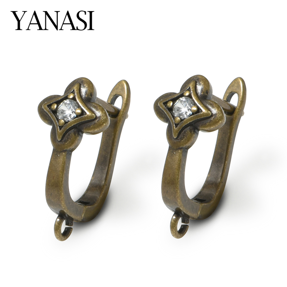 Jewelry Making Supplies Wholesale - YENI 1 Çift Antik Bronz Pirinç