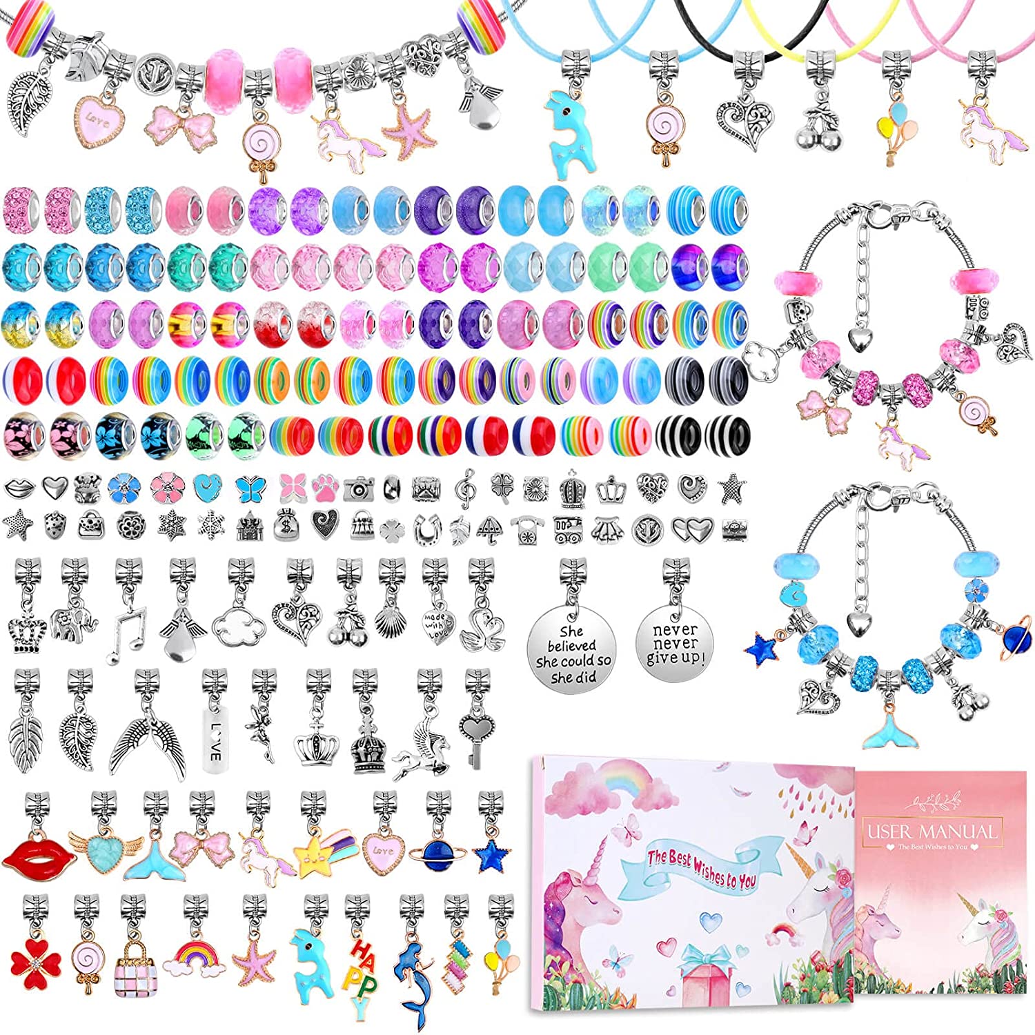 Jewelry Making Kits For Kids - Charm bilezik yapma kiti DIY takı