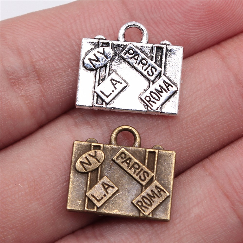 Jewelry Making New York - WYSIWYG 5 adet 15x16mm Charms seyahat
