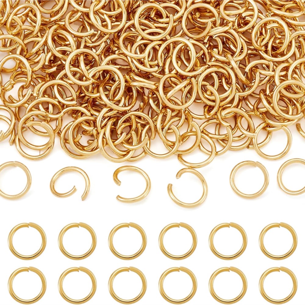 Jewelry Making Supplies Wholesale - 200/400 adet Metal altın rengi açık