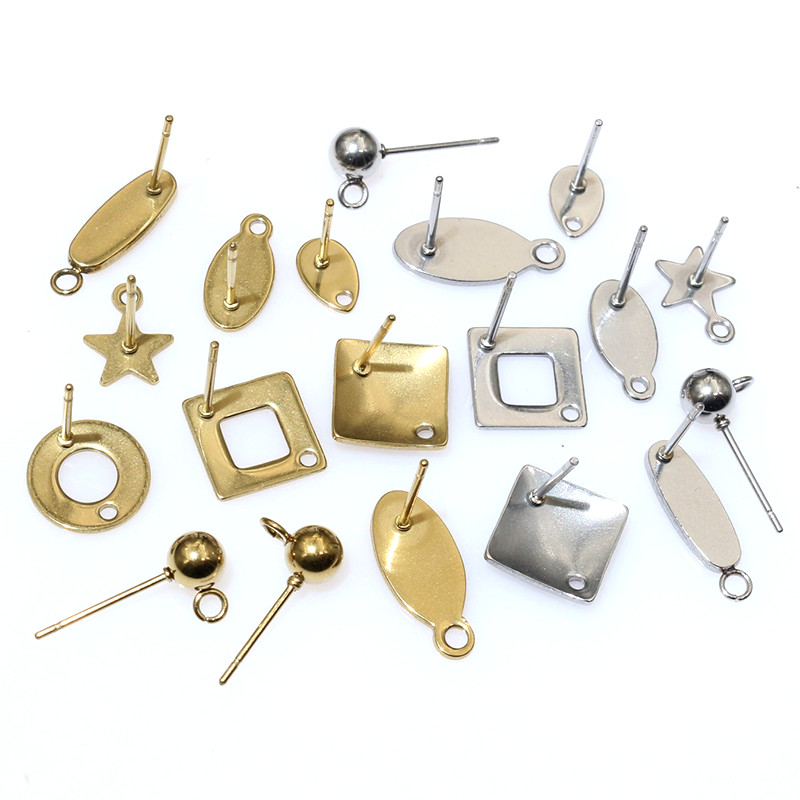 Jewelry Making Essentials - 20 adet paslanmaz çelik zanaat küpe