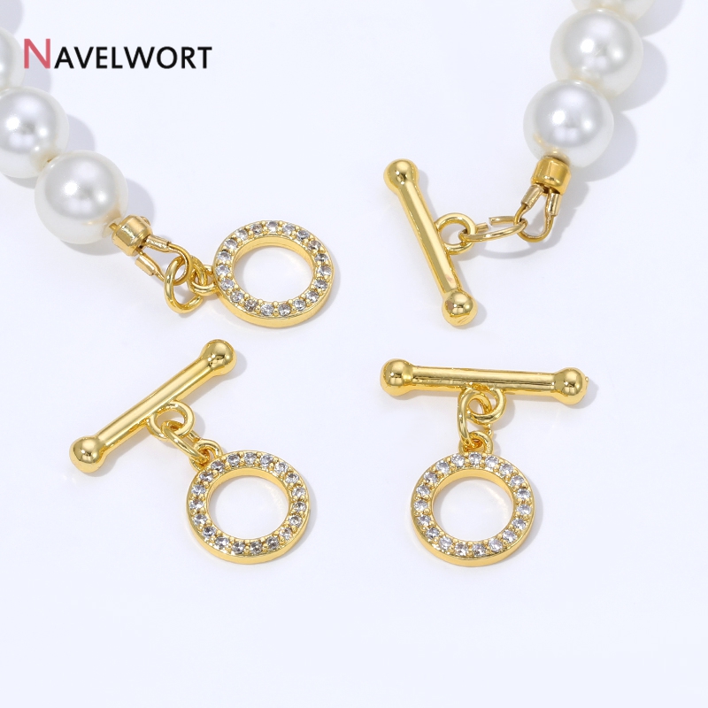 Jewelry Making Essentials - 18 Ayar Altın Kaplama Pirinç Zirkonyum