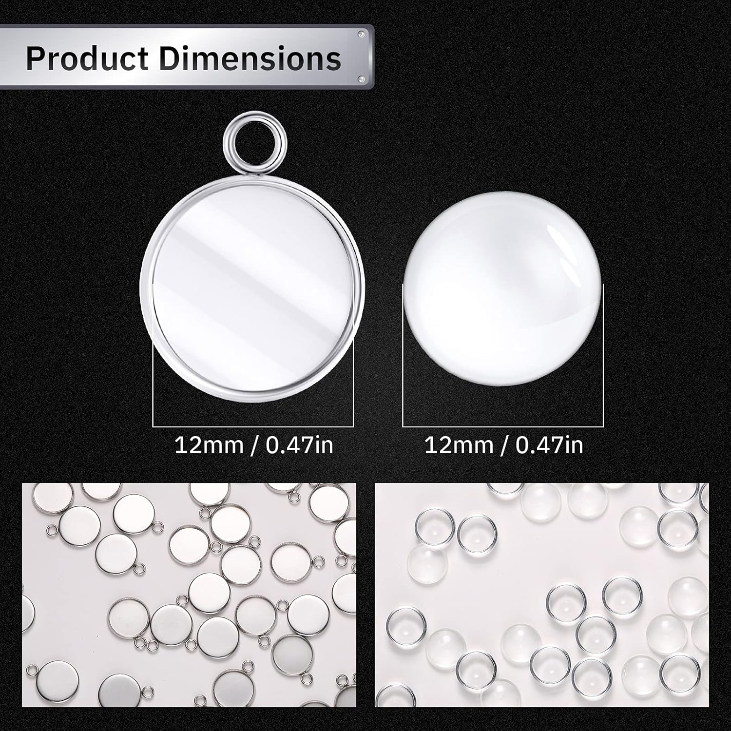 20 adet paslanmaz çelik yuvarl - Jewelry Making Tray incelemesi ve fiyatı