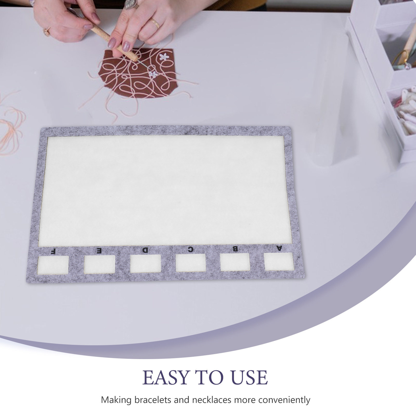 11.4x7.6 İnç Keçe Boncuk Tasar - Jewelry Making Tray incelemesi ve fiyatı