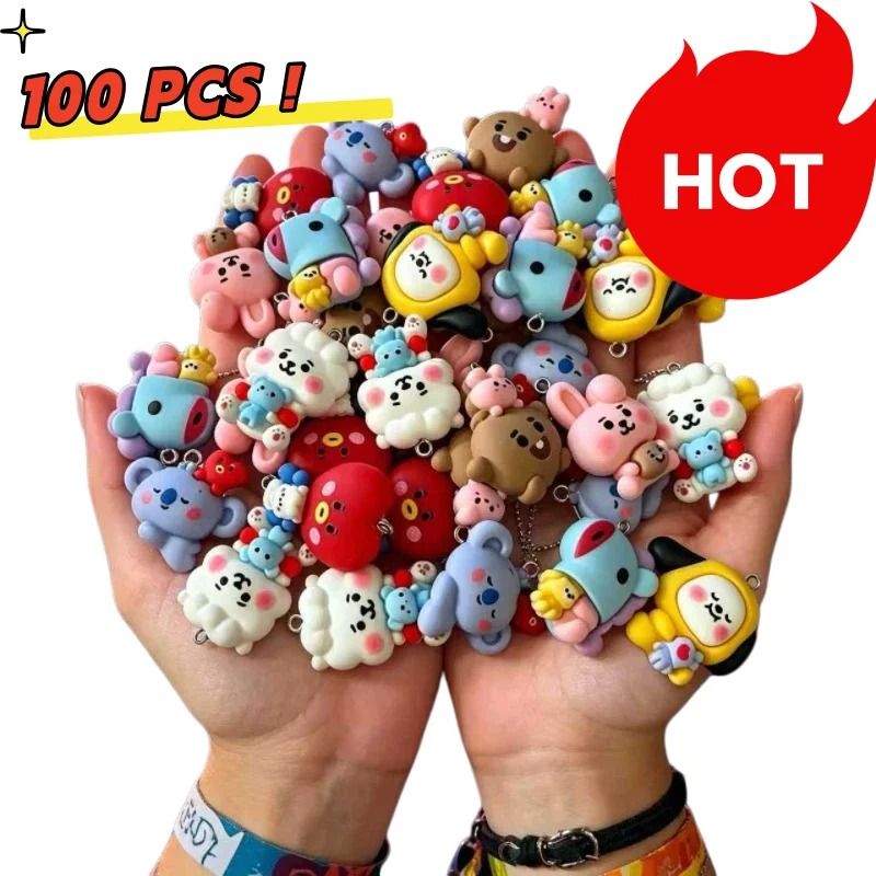7 adet BT21 Reçine Karikatür F - Jewelry Making Essentials incelemesi ve fiyatı
