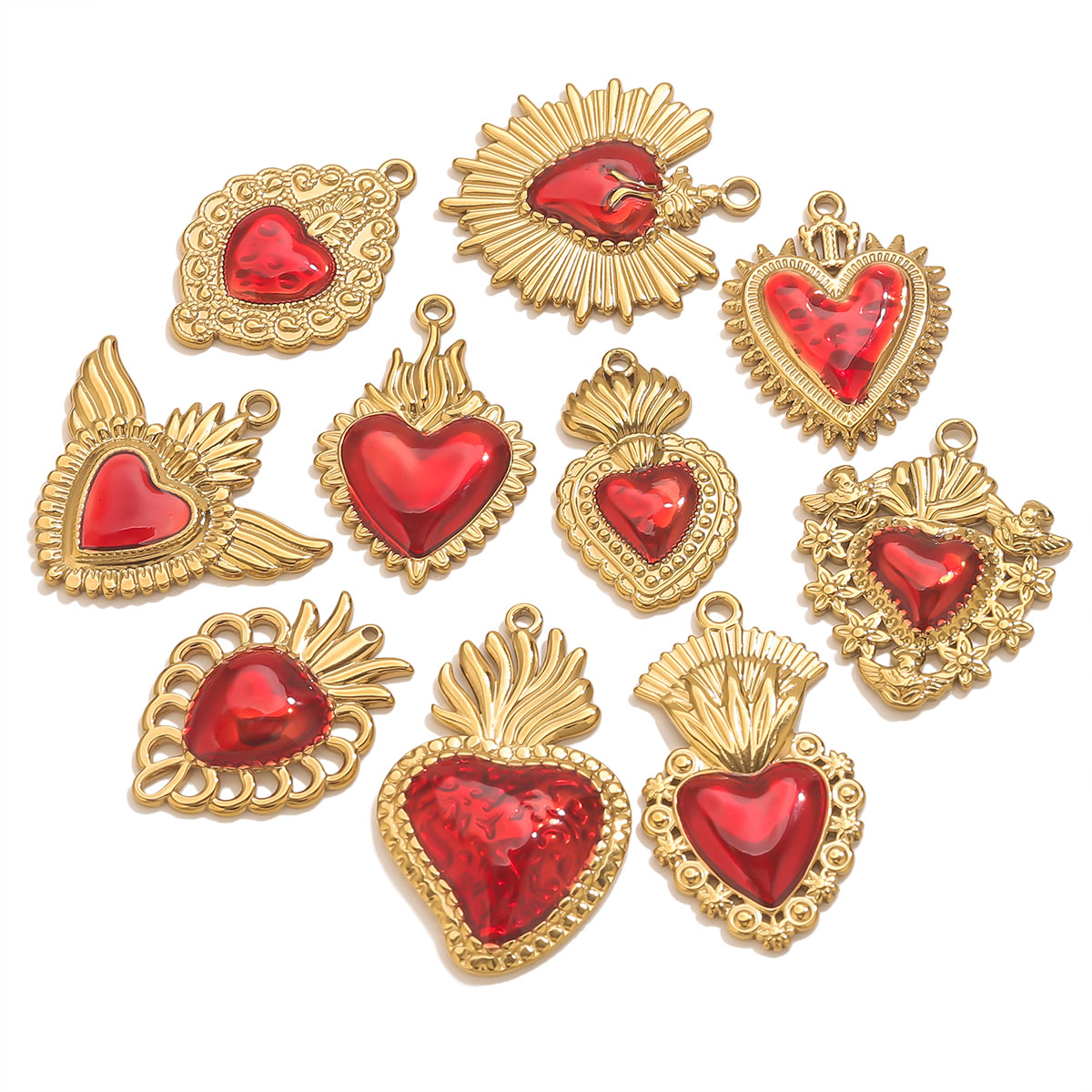 3 adet Paslanmaz Çelik Kırmızı - Jewelry Making Supplies Wholesale incelemesi ve fiyatı