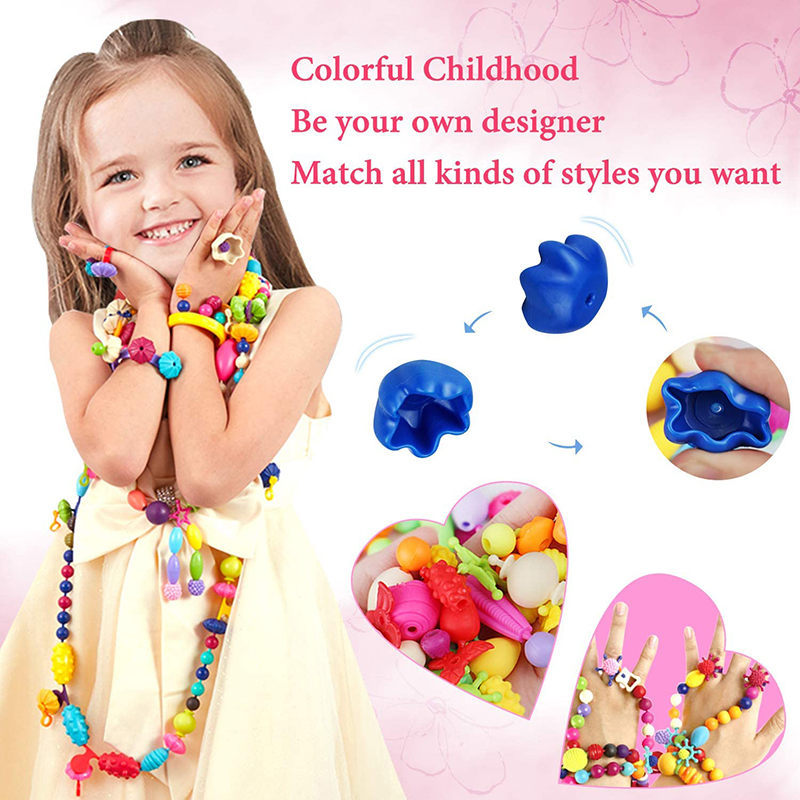 100 adet Pop Boncuk Çocuk Kız  - Jewelry Making 4 Year Old incelemesi ve fiyatı