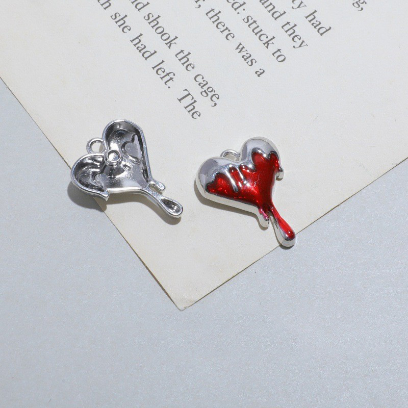 10 adet eriyik kalp Charms siy - Jewelry Making 4 Year Old incelemesi ve fiyatı