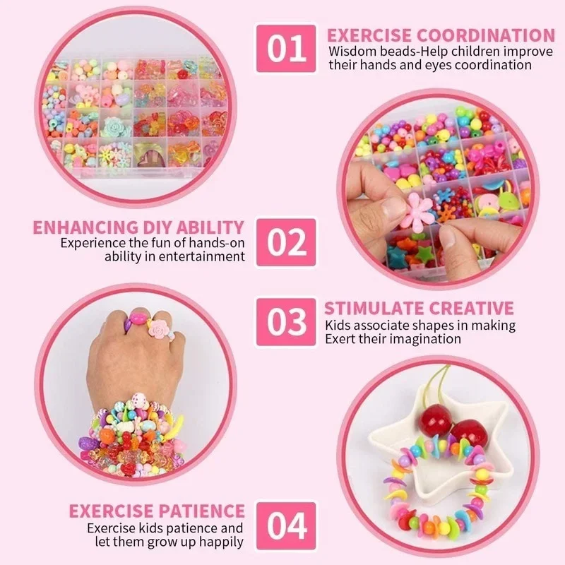 Kızlar DIY boncuk seti takı ya - Jewelry Making Kits For Kids incelemesi ve fiyatı